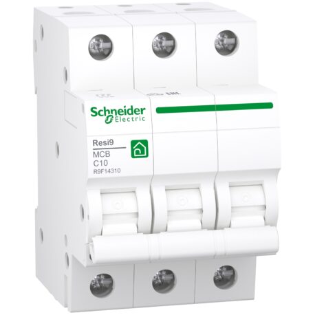 Schneider R9F14310 kismegszakító, 3P, C, 10A