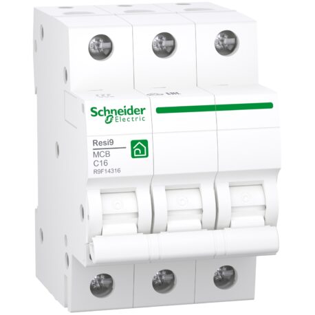 Schneider R9F14316 kismegszakító, 3P, C, 16A